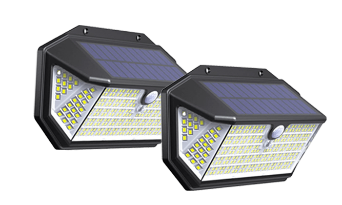 Solar Lights: 2500 Lumens, 266 LEDs, Motion-Activated, Waterproof, Long Lasting