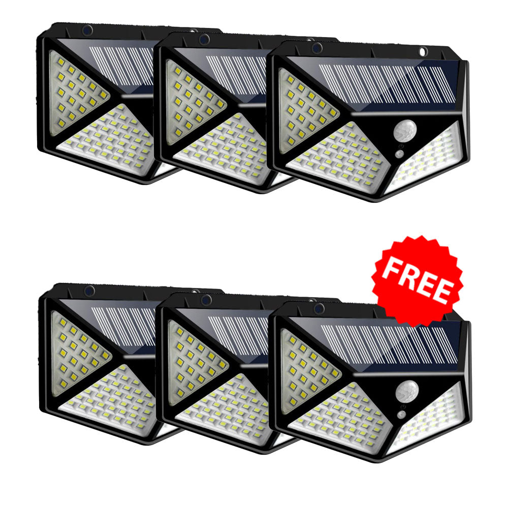 Solar Lights: 1500 Lumens, 100 LEDs, Motion-Activated, Waterproof, Long Lasting
