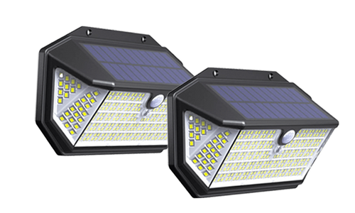 Solar Lights: 2500 Lumens, 266 LEDs, Motion-Activated, Waterproof, Long Lasting