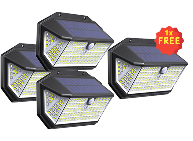 Solar Lights: 2500 Lumens, 266 LEDs, Motion-Activated, Waterproof, Long Lasting